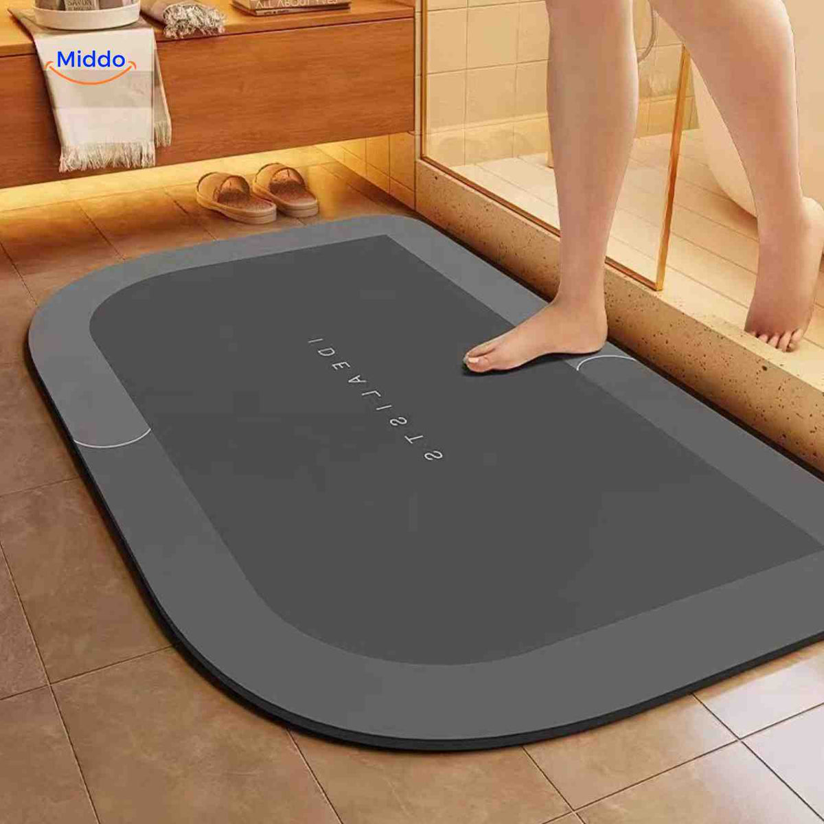 Badmat | Sneldrogend, antislip en waterabsorberend