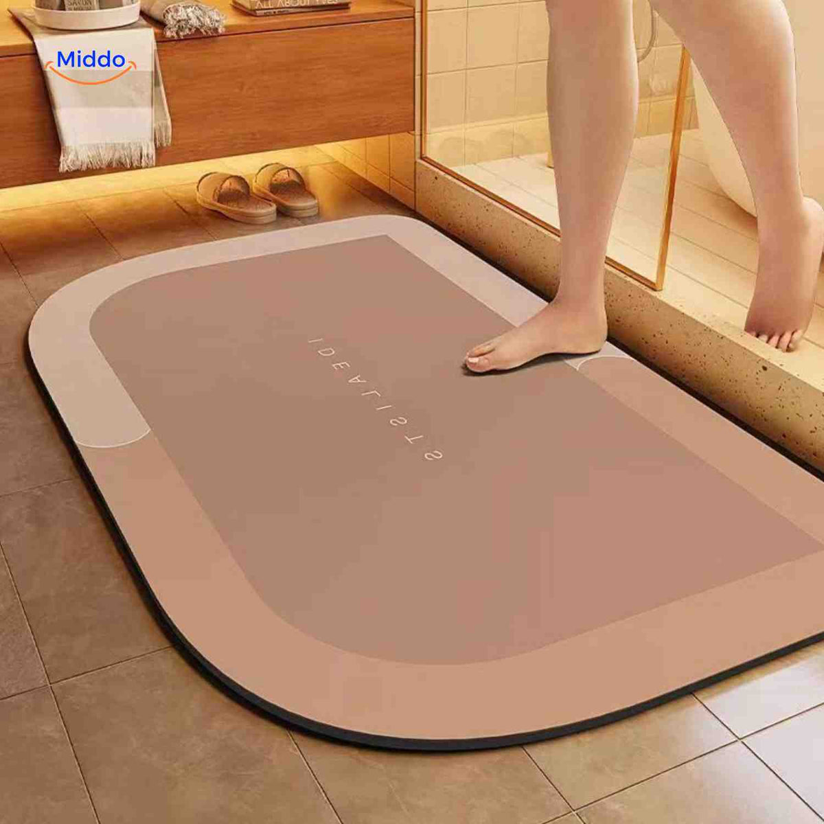 Badmat | Sneldrogend, antislip en waterabsorberend