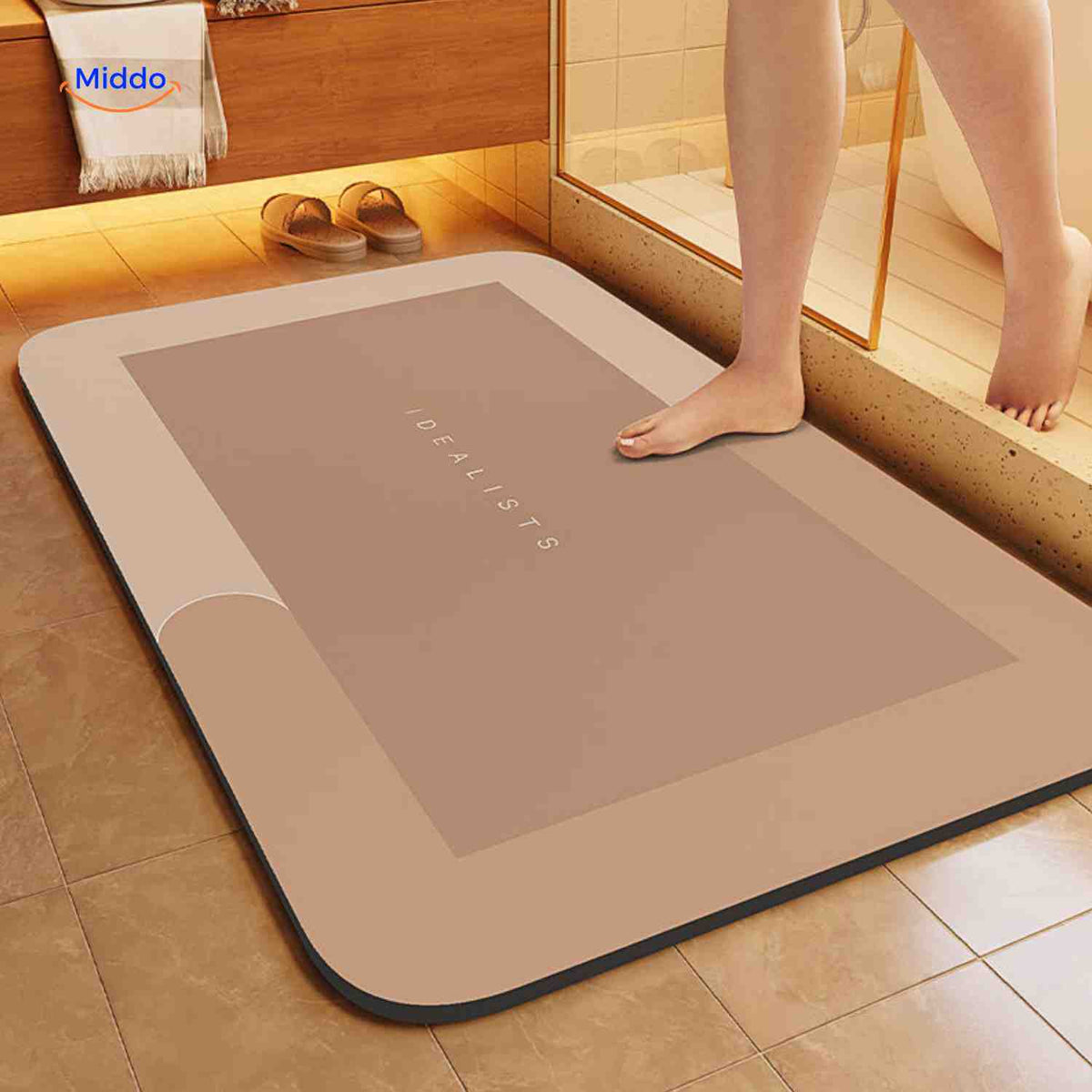 Badmat | Sneldrogend, antislip en waterabsorberend