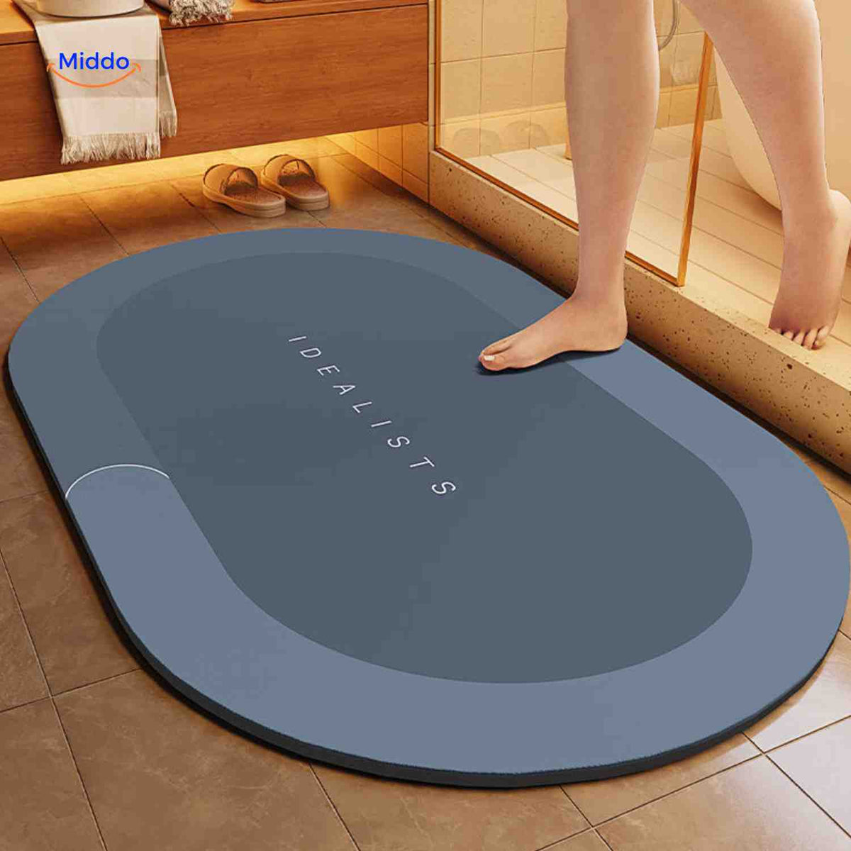Badmat | Sneldrogend, antislip en waterabsorberend