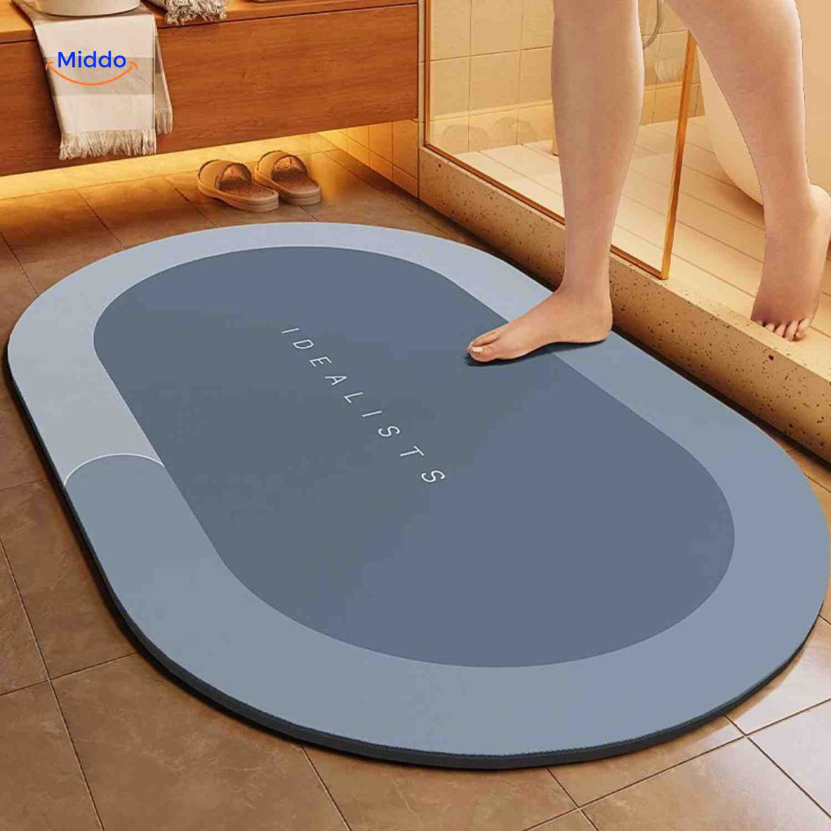 Badmat | Sneldrogend, antislip en waterabsorberend