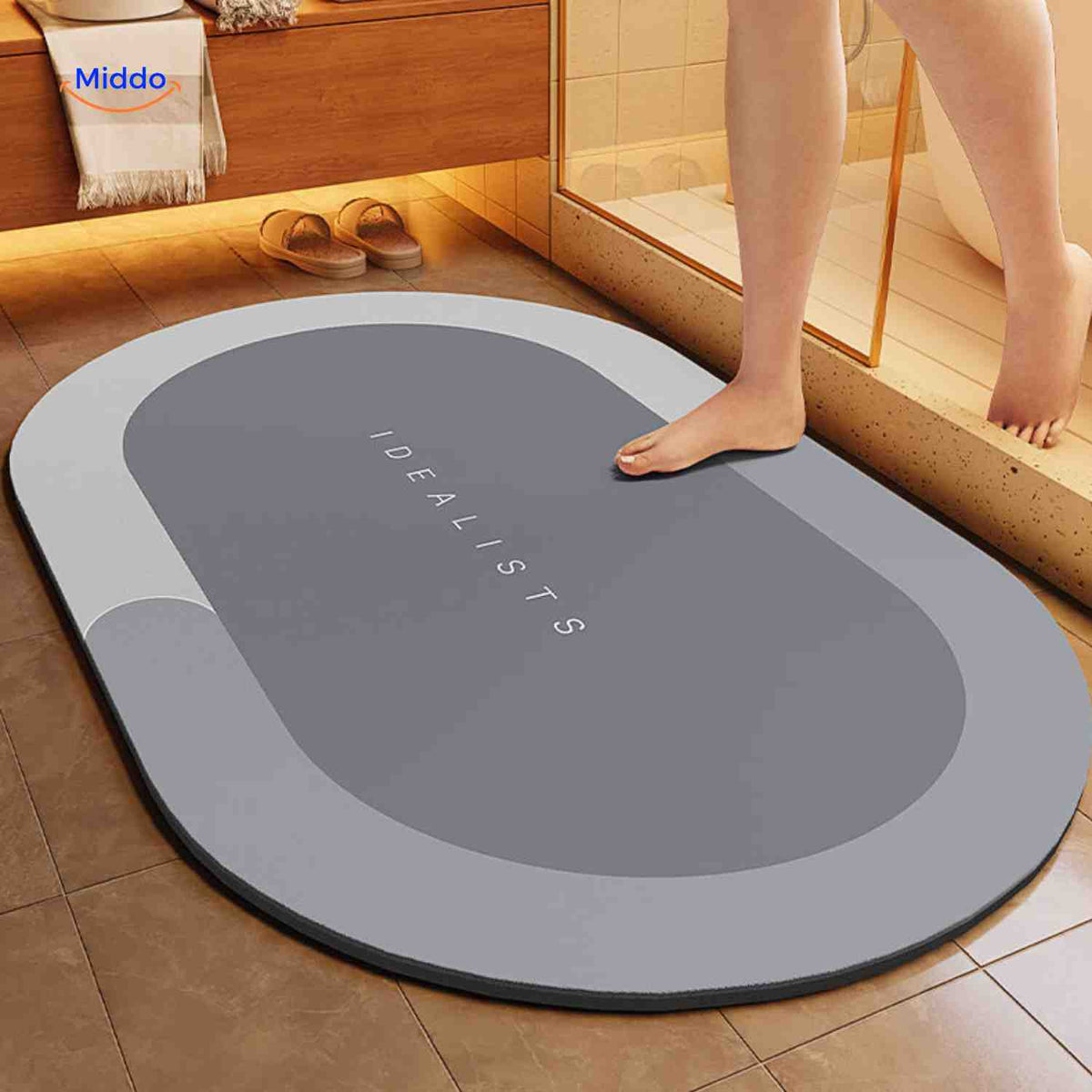 Badmat | Sneldrogend, antislip en waterabsorberend