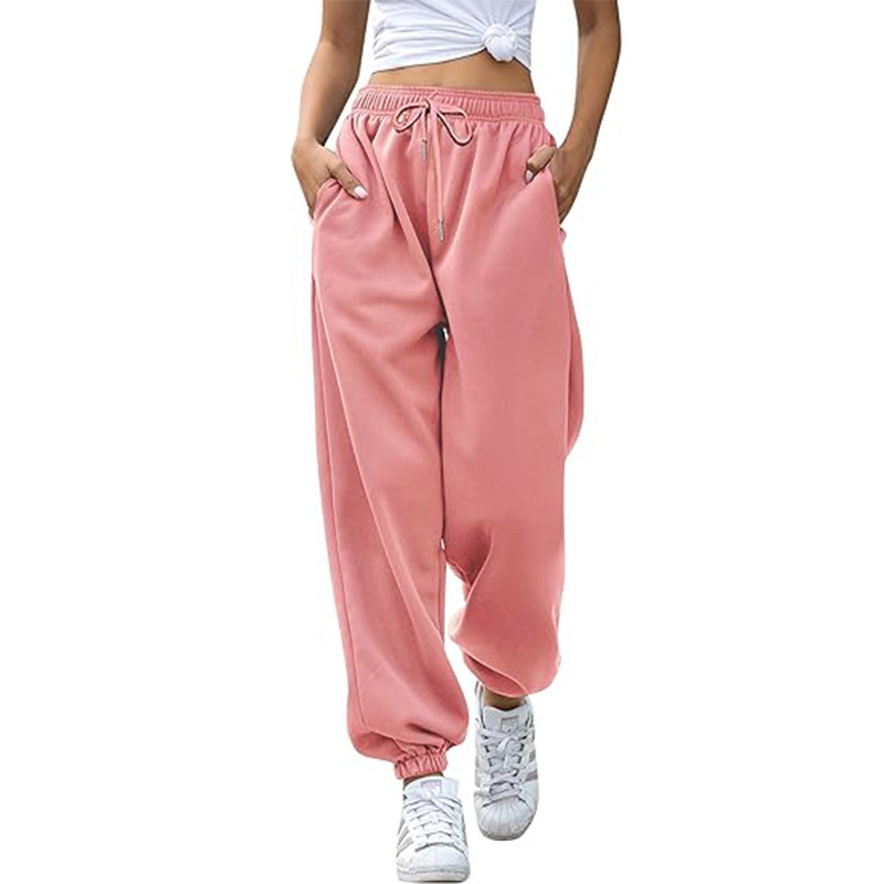 Baggy Joggingbroek met Hoge Taille voor Dames - Losse Pasvorm voor Bewegingsvrijheid en een Casual Look