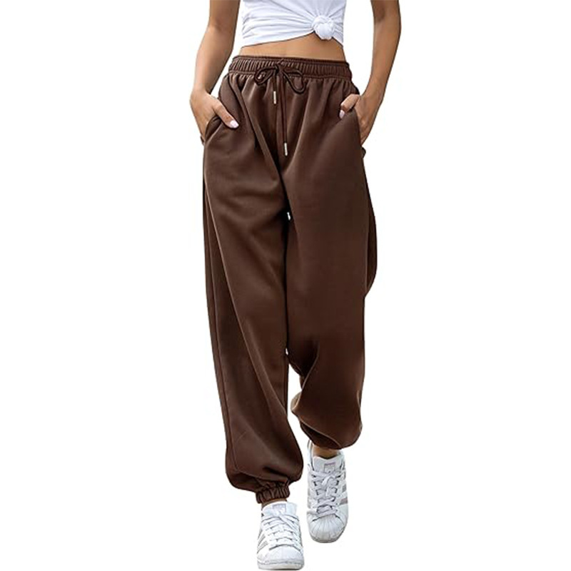 Baggy Joggingbroek met Hoge Taille voor Dames - Losse Pasvorm voor Bewegingsvrijheid en een Casual Look