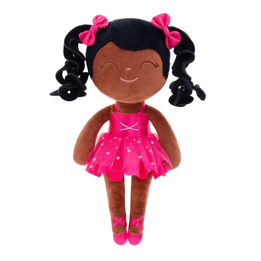 Ballerina Pluchen Pop voor Meisjes - Zachte Knuffel met Kroon & Tutu