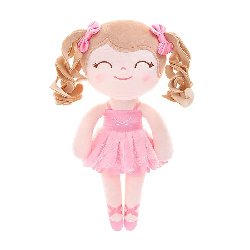 Ballerina Pluchen Pop voor Meisjes - Zachte Knuffel met Kroon & Tutu