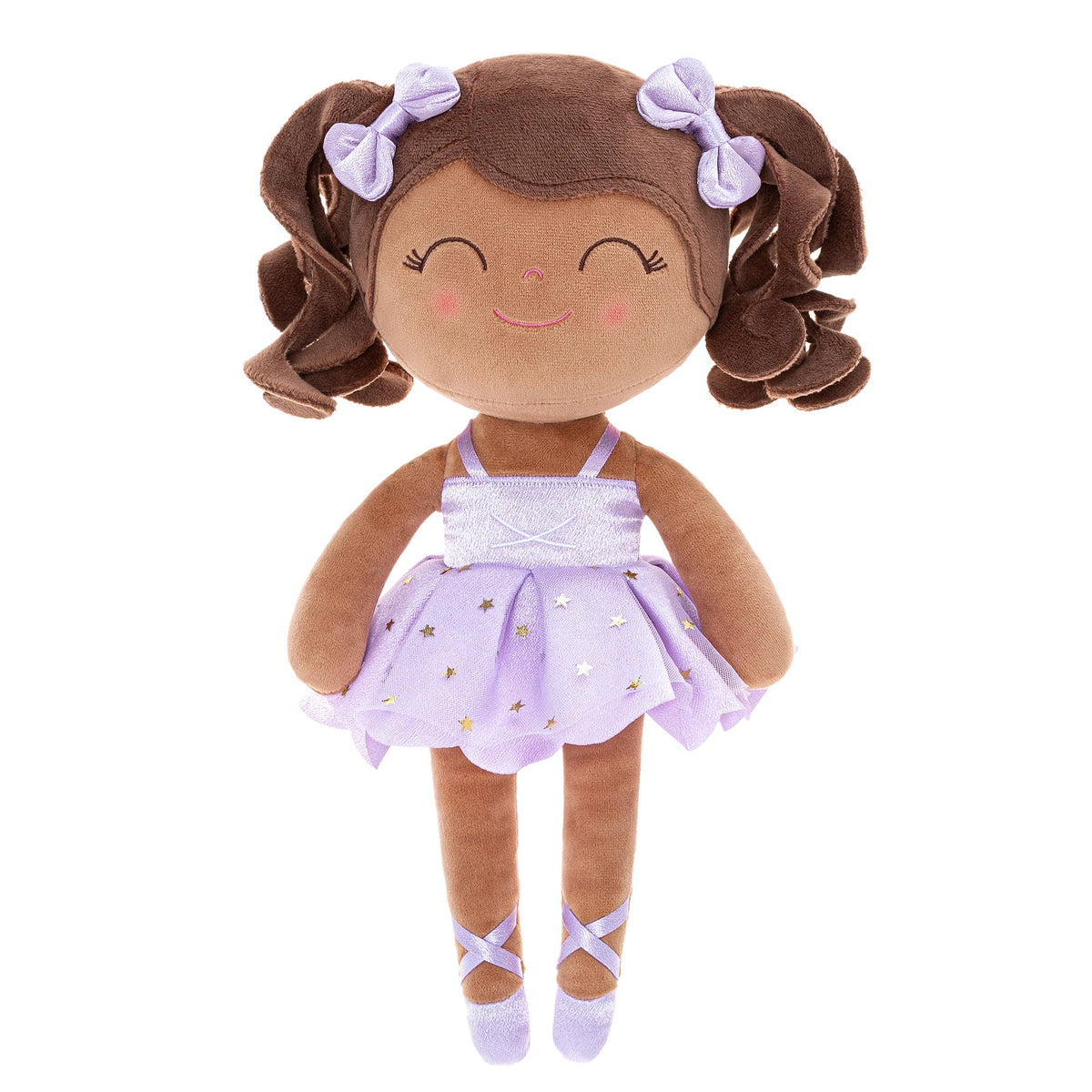 Ballerina Pluchen Pop voor Meisjes - Zachte Knuffel met Kroon & Tutu