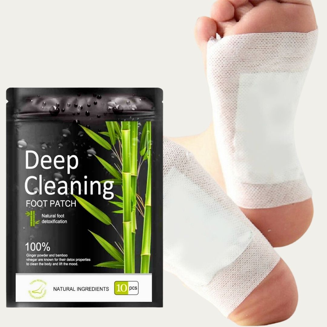 Bamboe houtskool detox voetpleisters voor natuurlijke wellness
