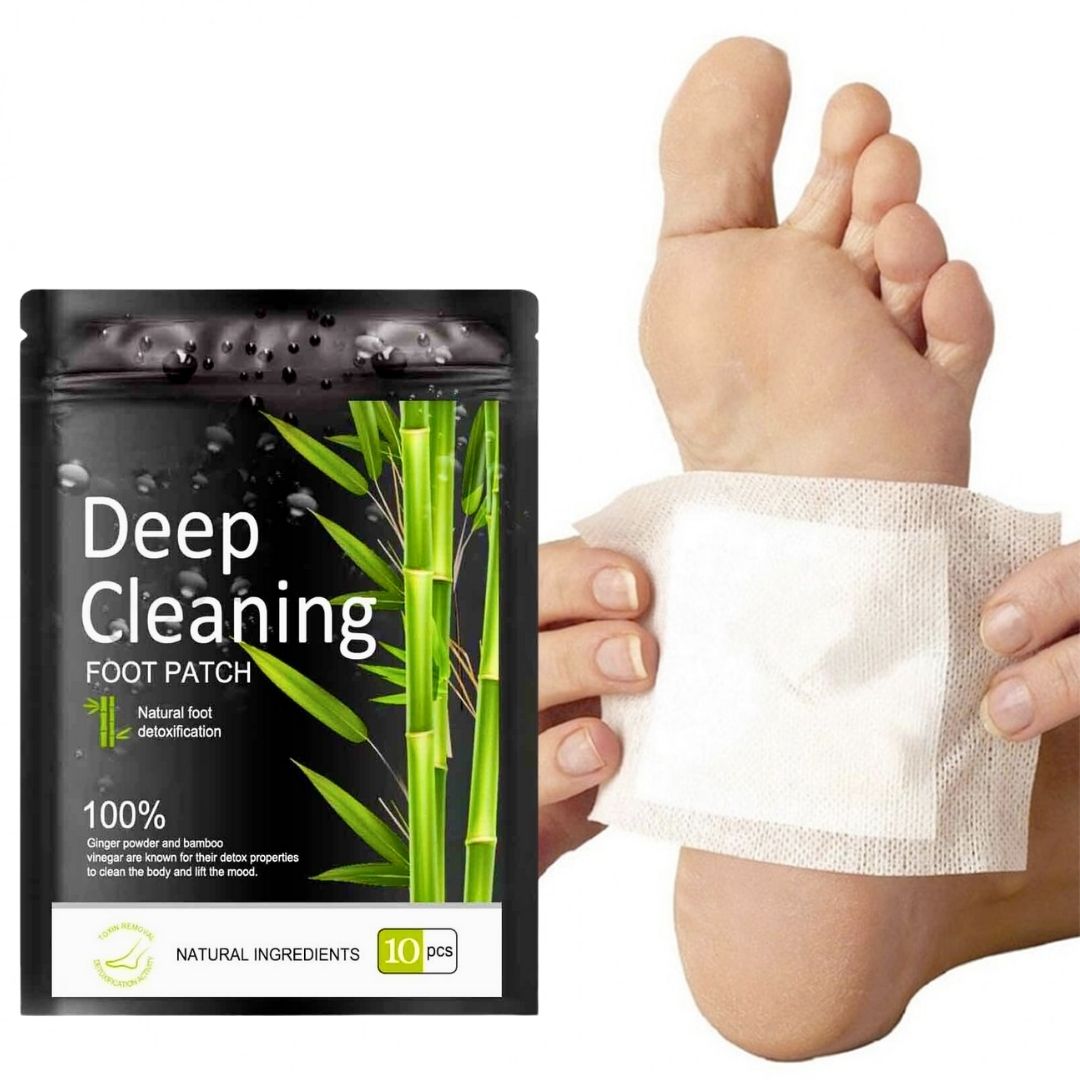 Bamboe houtskool detox voetpleisters voor natuurlijke wellness
