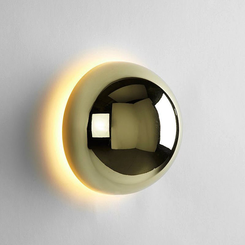 Bauhaus Eclipse Wandlamp | Moderne Kunstzinnige Lamp met Gouden Afwerking
