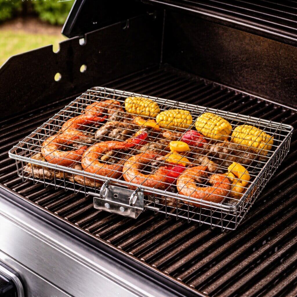 BBQ Grillmand | Roestvrij Staal | Gelijkmatige Warmteverdeling