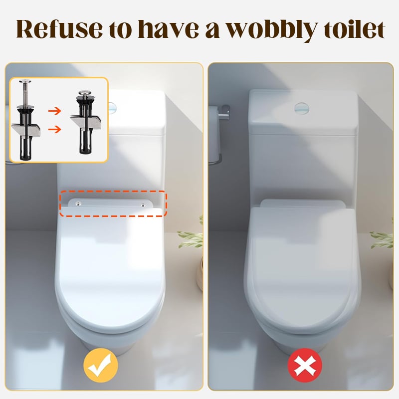 Bevestigingsboutenset voor toiletbril