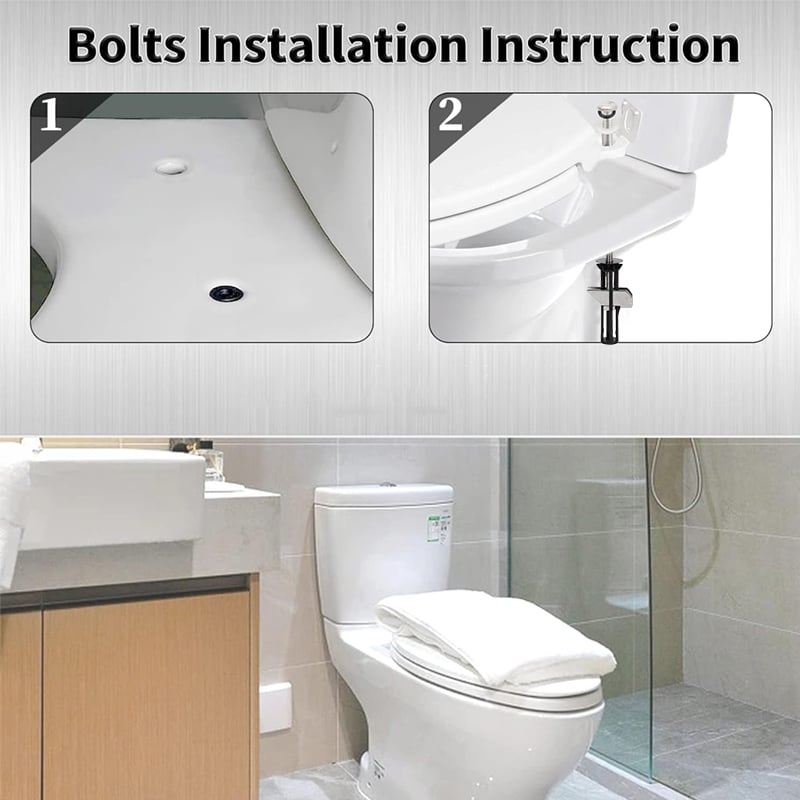 Bevestigingsboutenset voor toiletbril