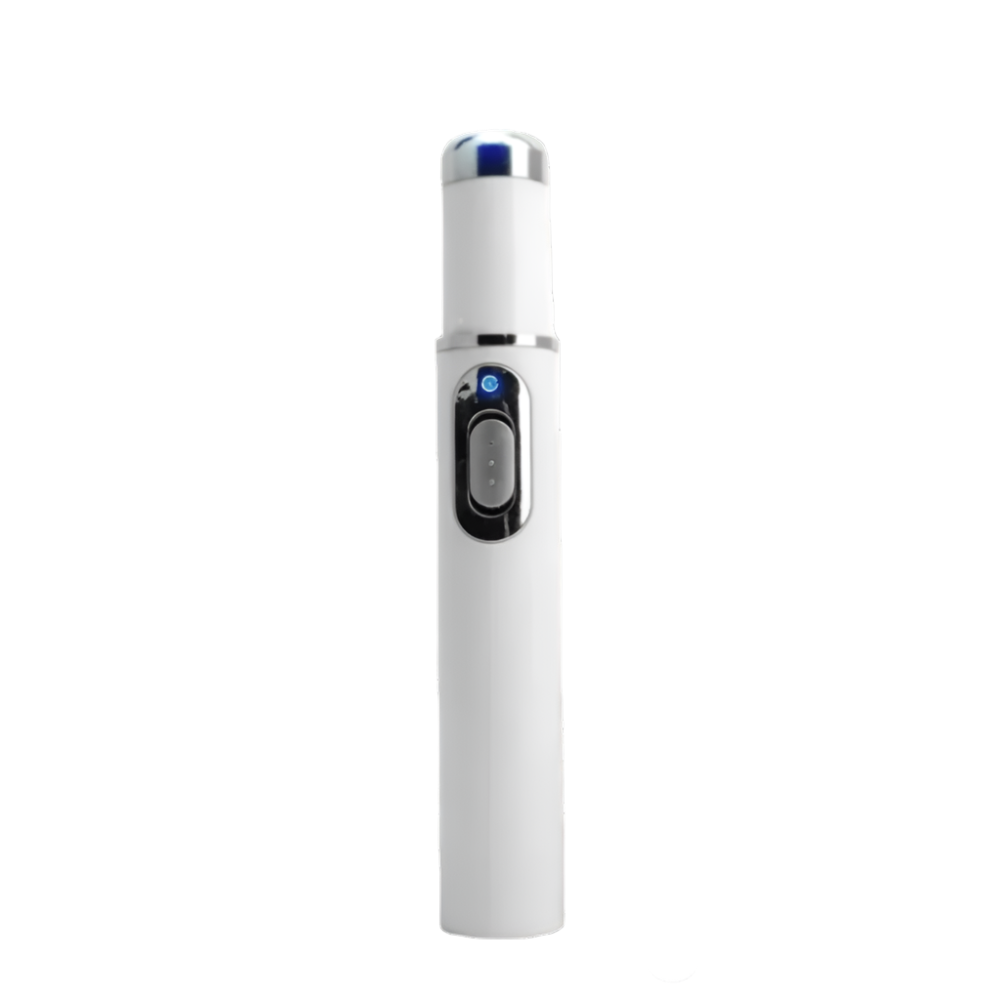 Blauwlicht-laserpen voor een zuiverdere huidteint
