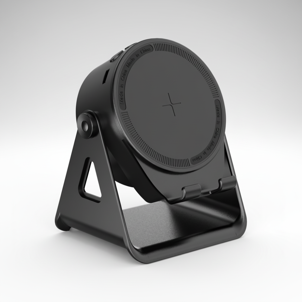 Bluetooth Speaker en Telefoonhouder met Inductief Draadloos Opladen