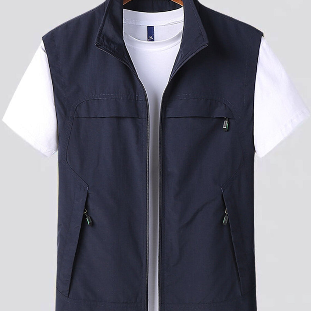 Bodywarmer met opstaande kraag en ritssluiting - Ademend en sneldrogend