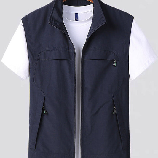 Bodywarmer met opstaande kraag en ritssluiting - Ademend en sneldrogend