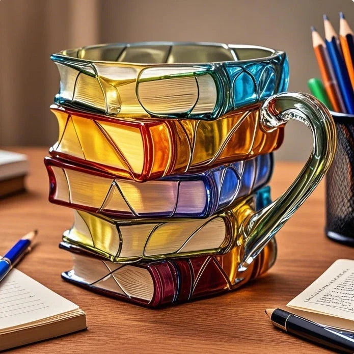 Boeken Mok - 3D Mok voor Unieke Koffiemomenten