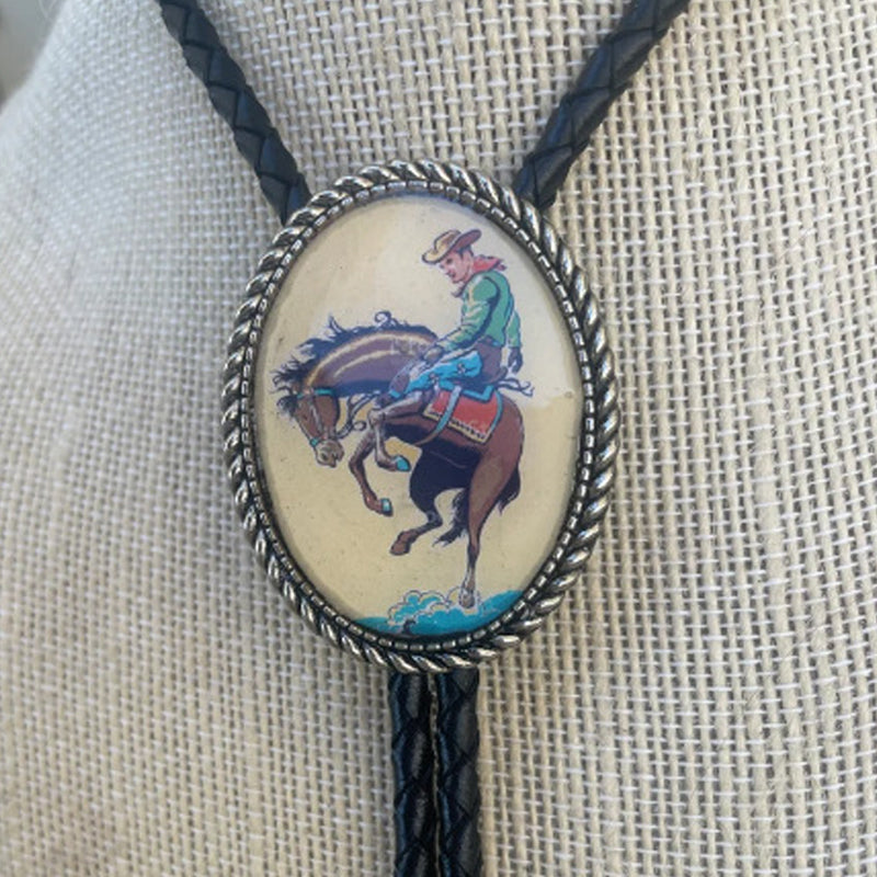 Bolo tie met banjospelende kikker