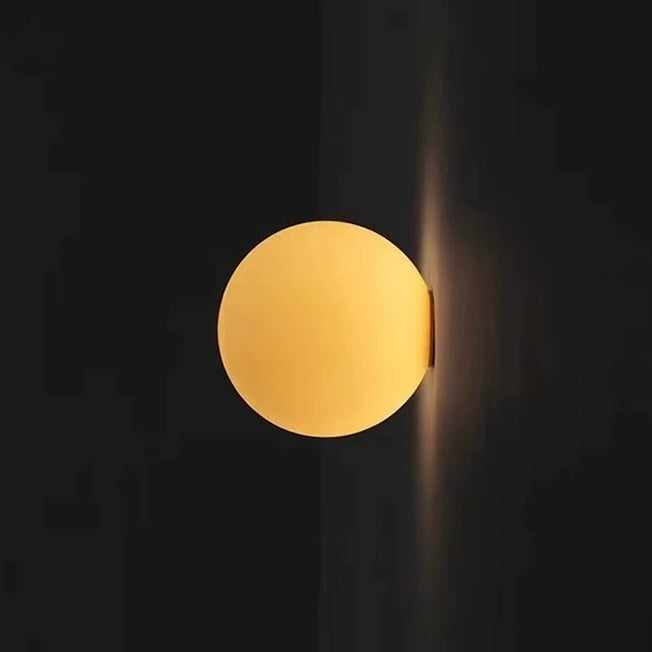 Bolwandlamp – Moderne glazen wandlamp – Elegante binnenverlichting