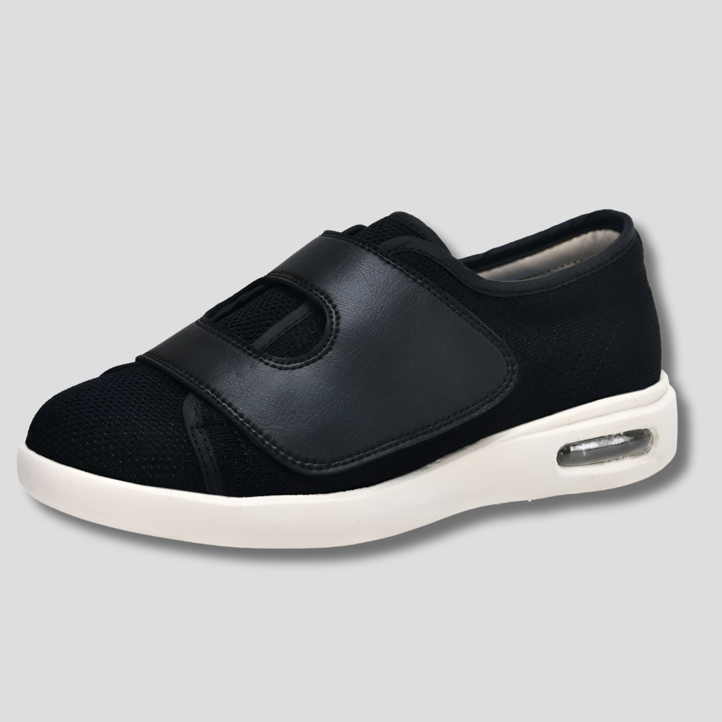 Brede diabetische schoenen voor opgezwollen voeten