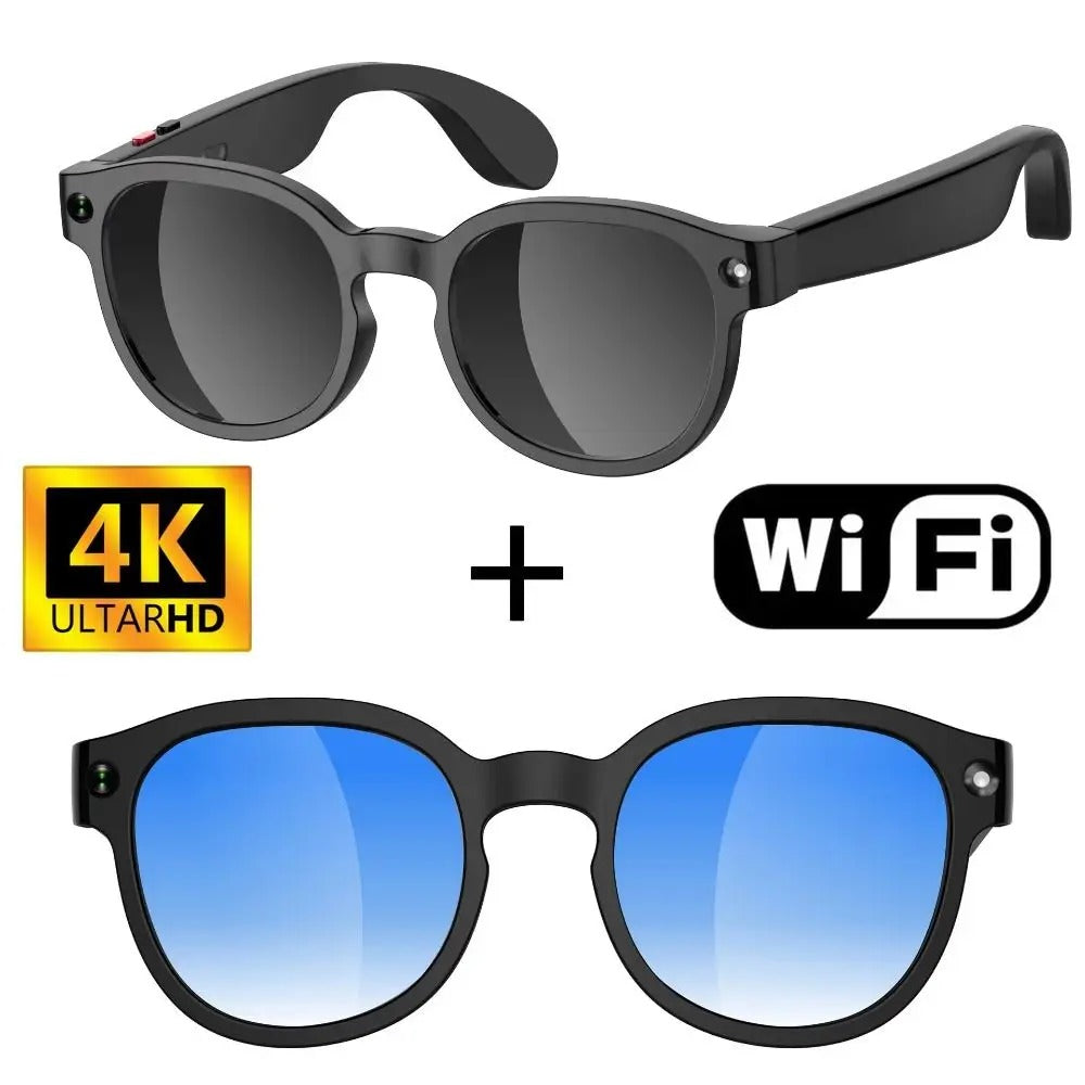 Camerabril met 4K-video-opname voor bewaking