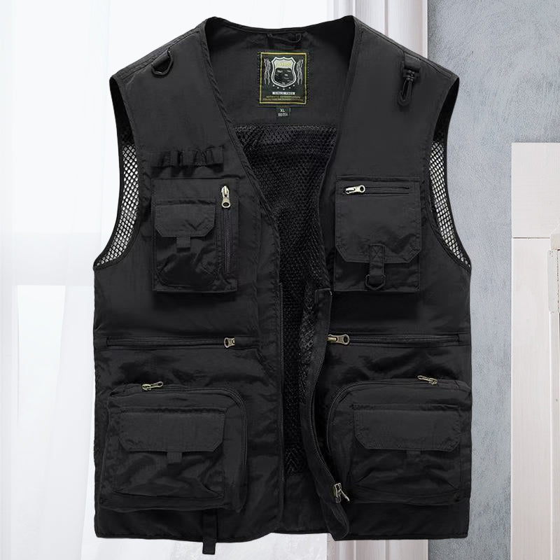 Cargovest voor dames – Ademend mesh vest met meerdere zakken