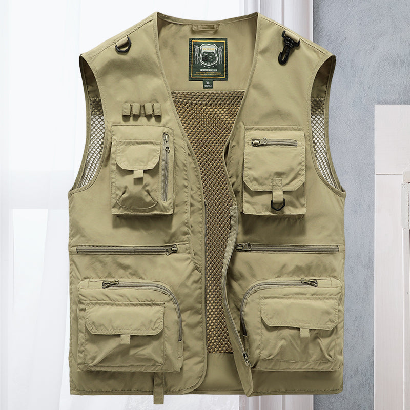 Cargovest voor dames – Ademend mesh vest met meerdere zakken