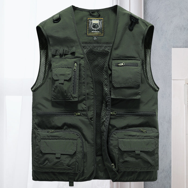 Cargovest voor dames – Ademend mesh vest met meerdere zakken