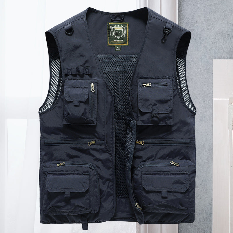 Cargovest voor dames – Ademend mesh vest met meerdere zakken
