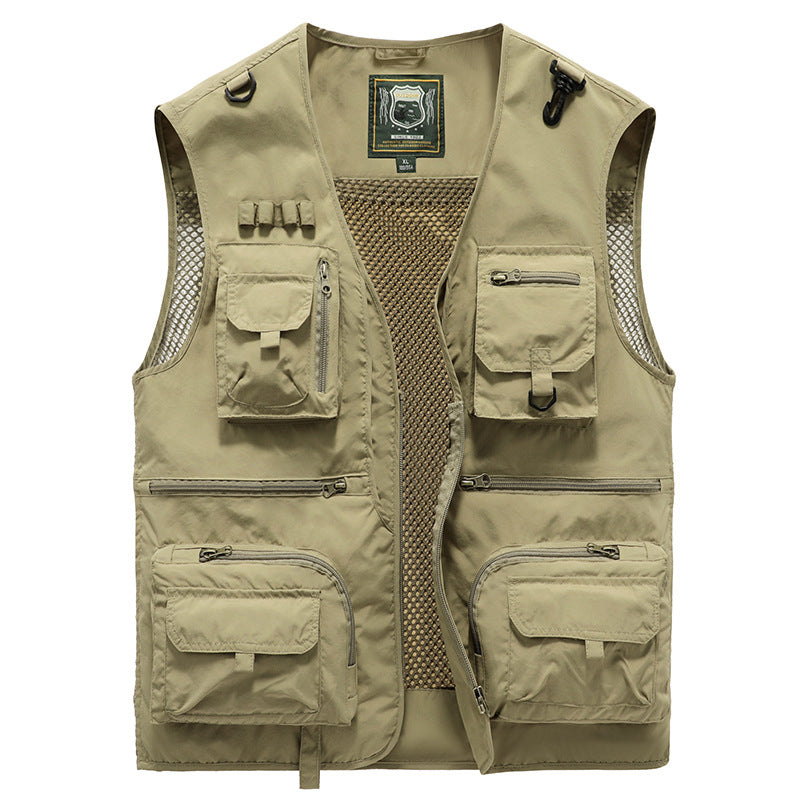 Cargovest voor dames – Ademend mesh vest met meerdere zakken