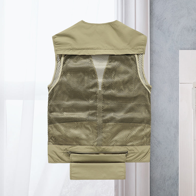 Cargovest voor dames – Ademend mesh vest met meerdere zakken