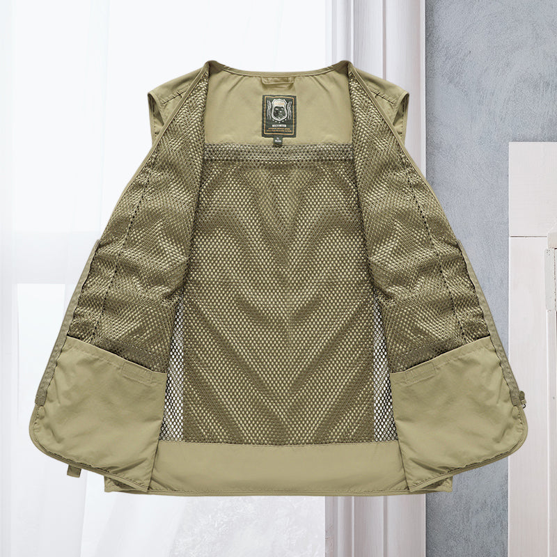 Cargovest voor dames – Ademend mesh vest met meerdere zakken