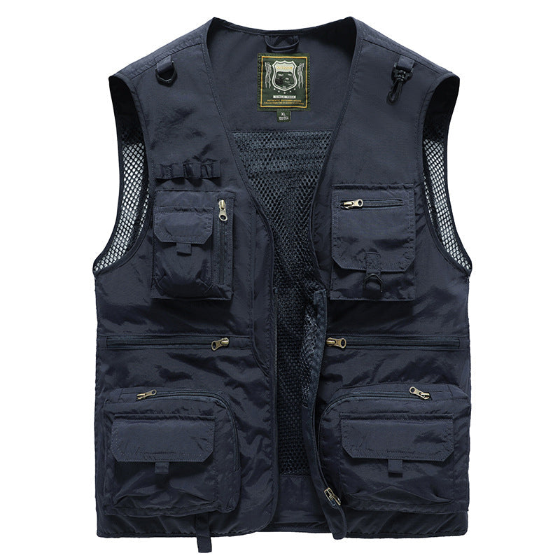 Cargovest voor dames – Ademend mesh vest met meerdere zakken