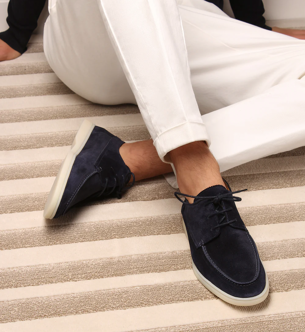 Casual bootschoenen met veters voor heren