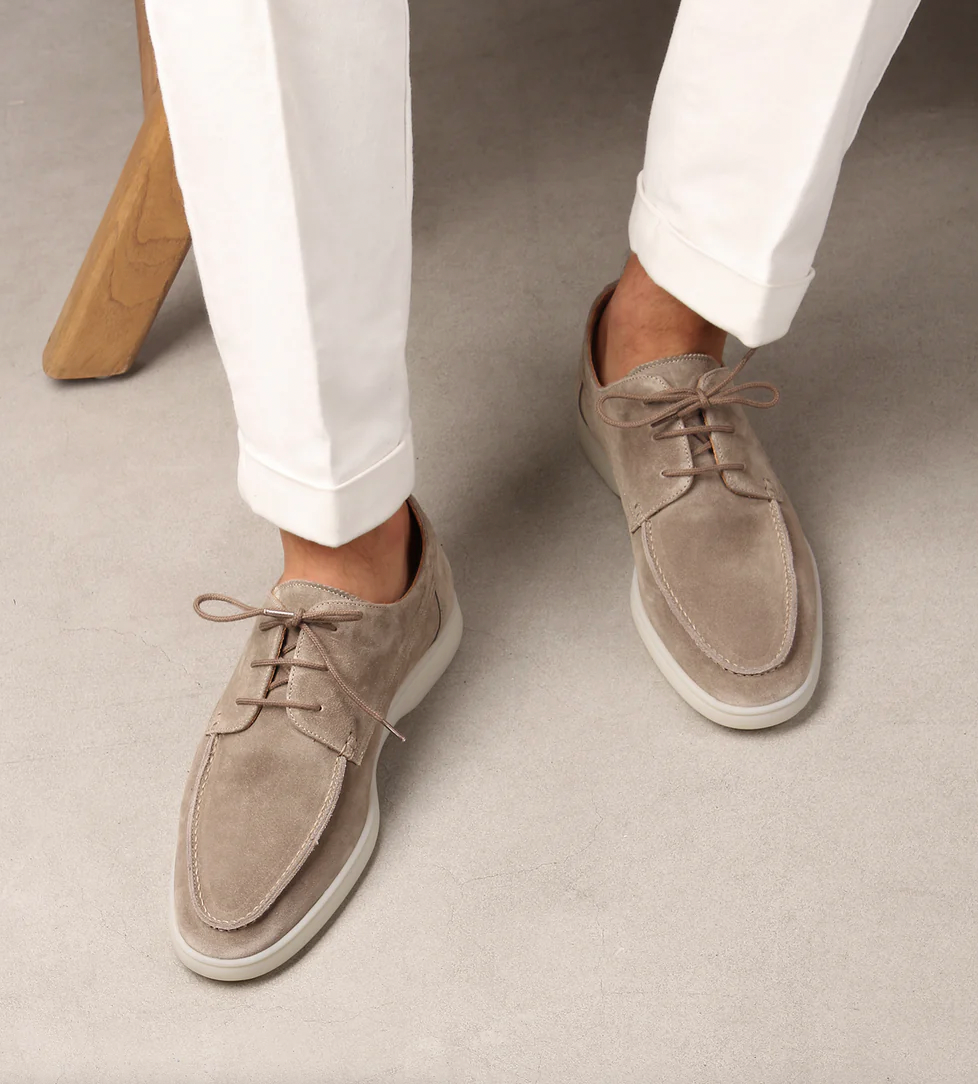 Casual bootschoenen met veters voor heren
