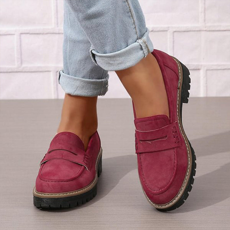 Casual en elegante suède loafers voor dames