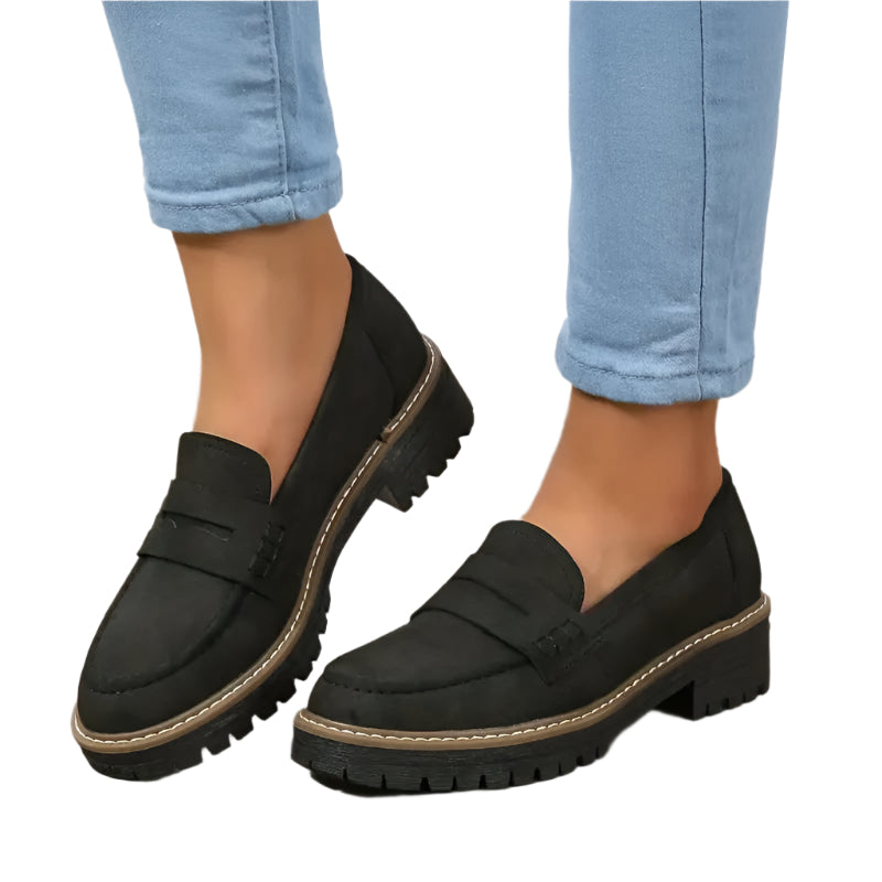 Casual en elegante suède loafers voor dames