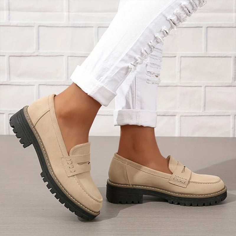 Casual en elegante suède loafers voor dames