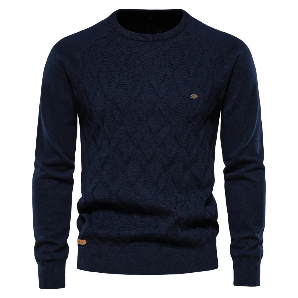 Casual gebreide herentrui