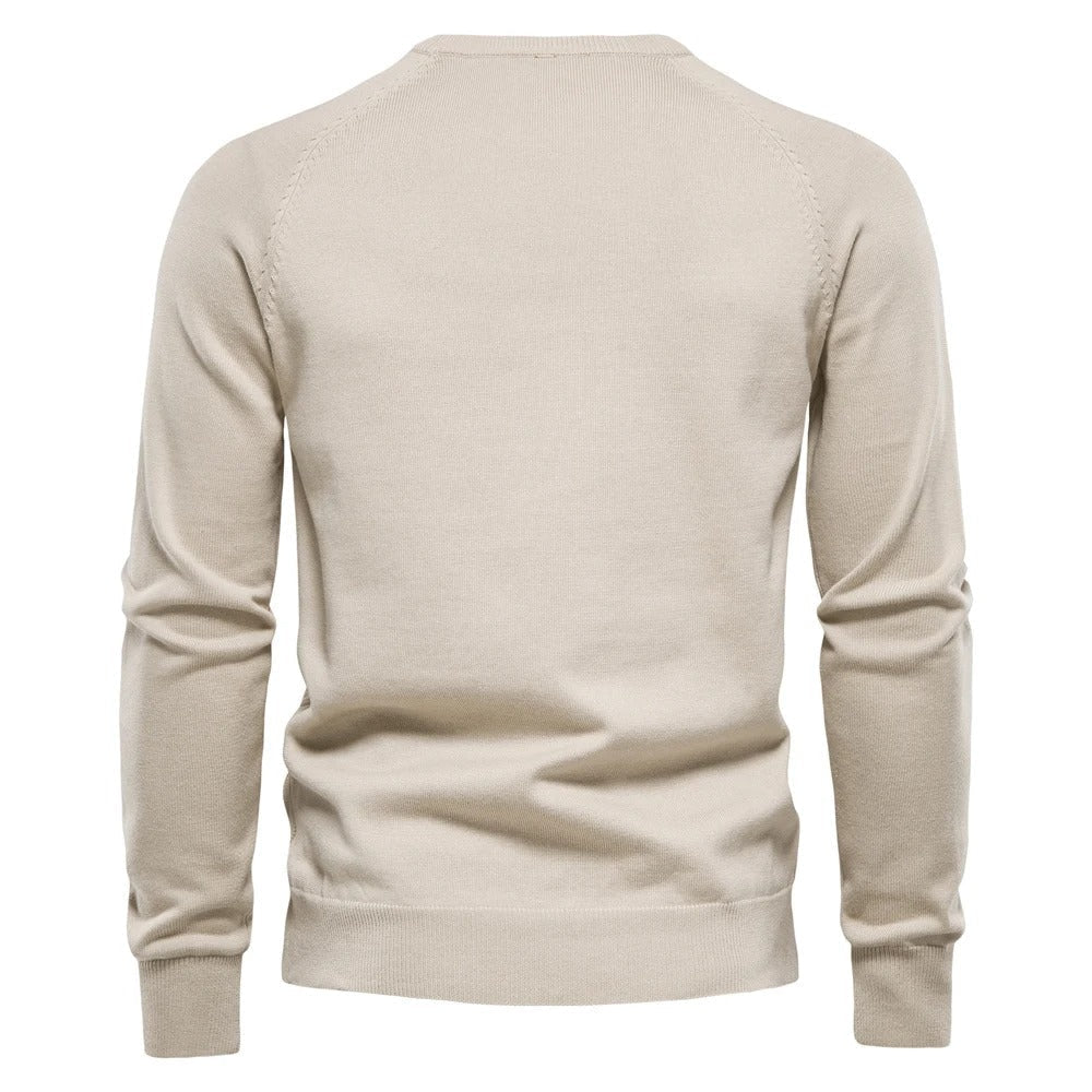 Casual gebreide herentrui