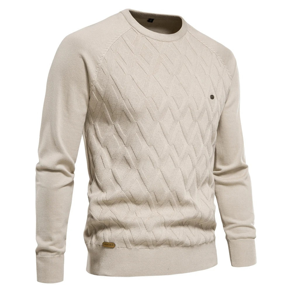 Casual gebreide herentrui