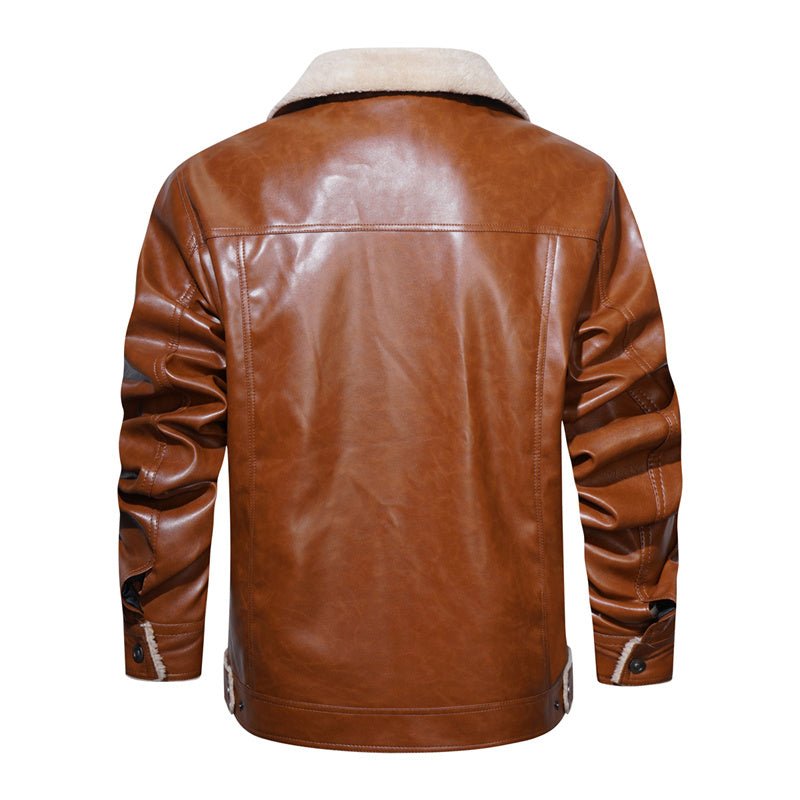 Casual herenjack met sherpakraag