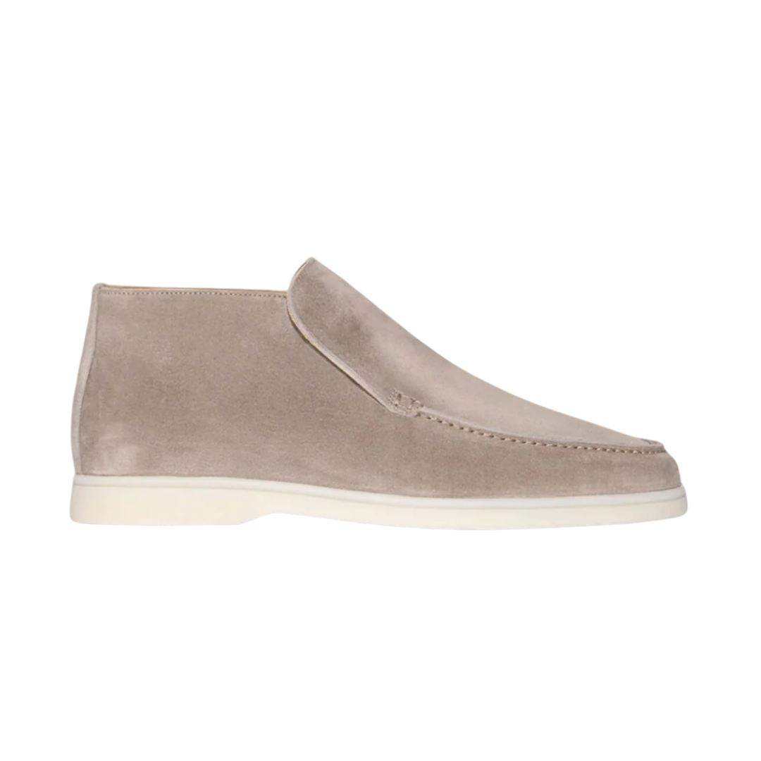 Casual loafers met suède-look