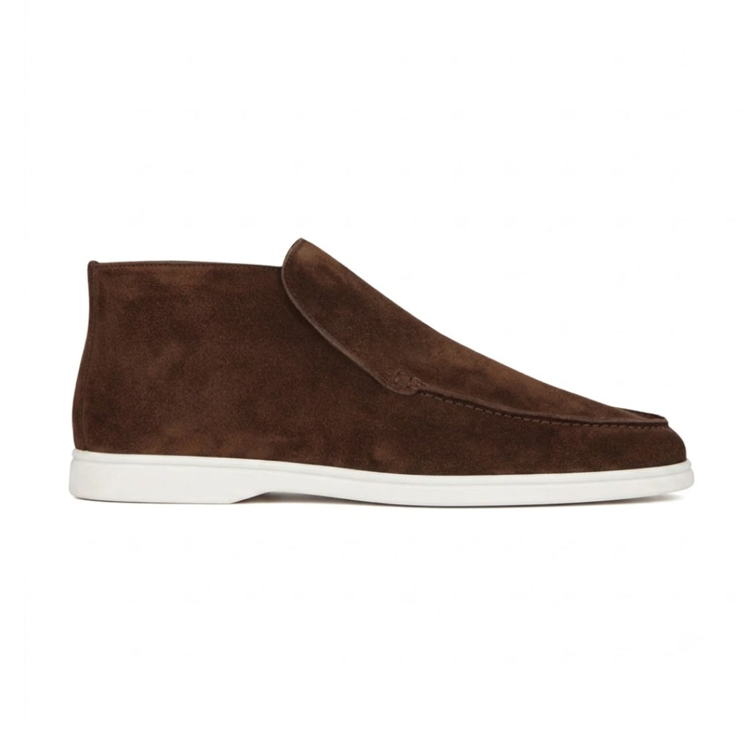 Casual loafers met suède-look