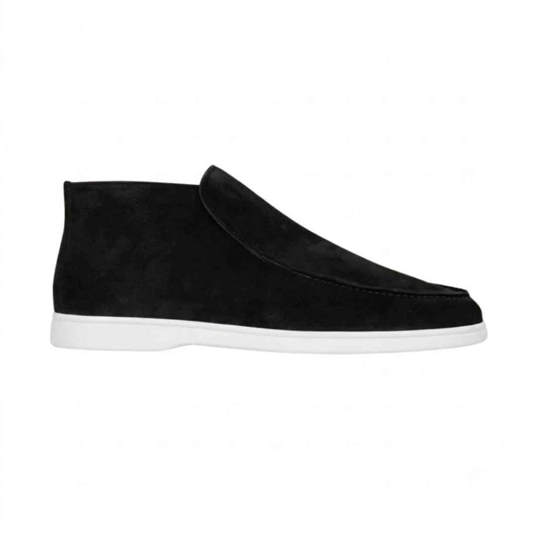 Casual loafers met suède-look