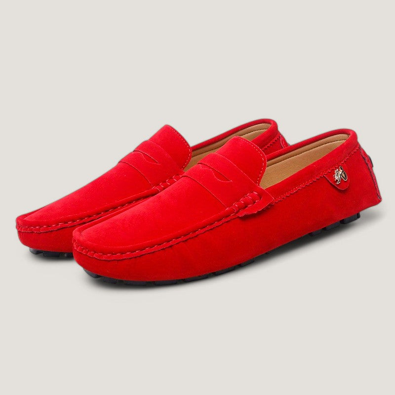 Casual mocassins voor heren met rubberen zool