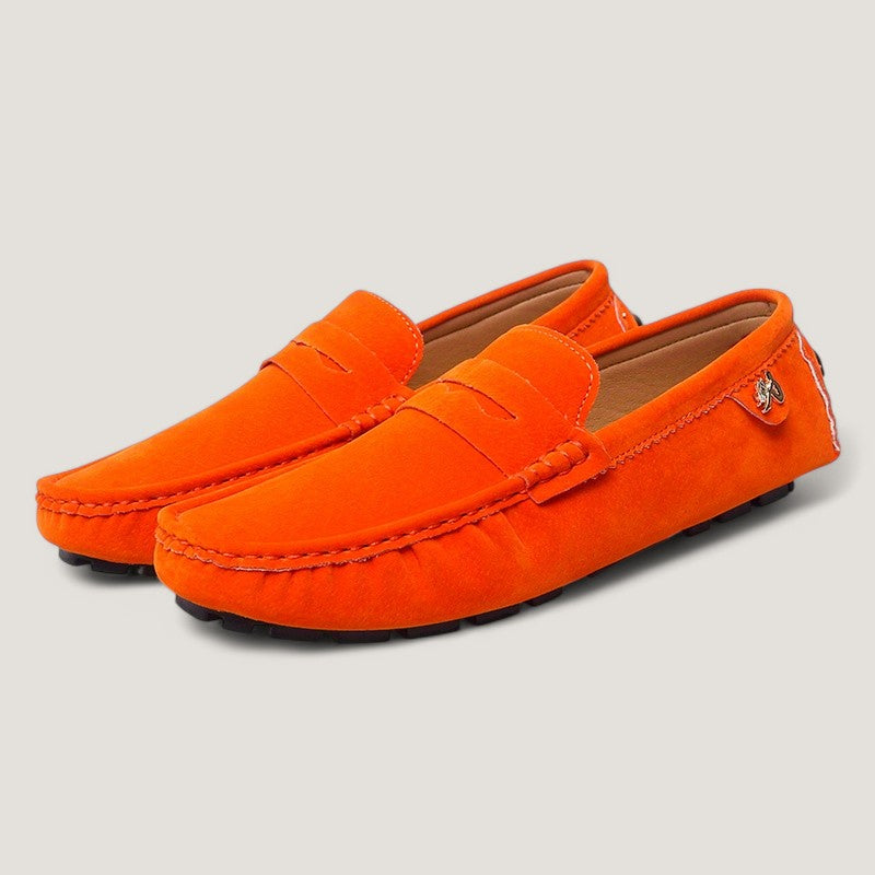 Casual mocassins voor heren met rubberen zool