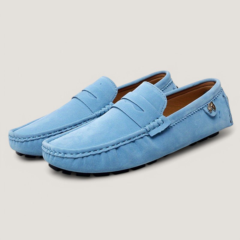Casual mocassins voor heren met rubberen zool