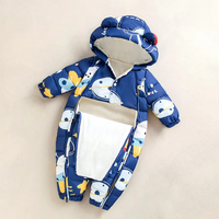 Comfortabel fleece sneeuwpak met capuchon voor baby's en peuters